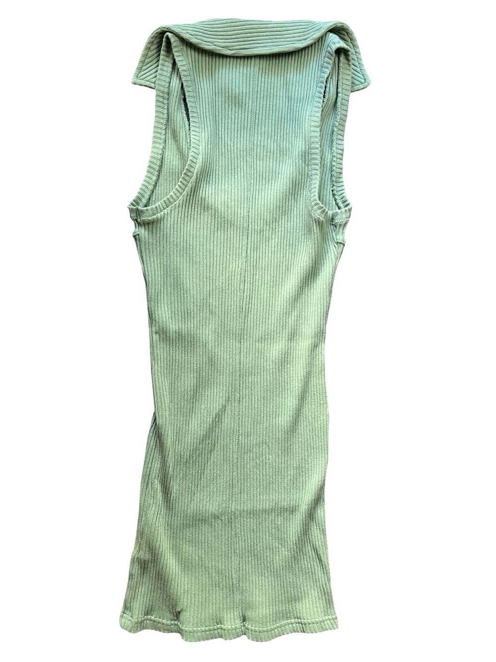BDG Urban Outfitters Ribbed Knit Tank Dress Sage Green Small - Picture 4 of 6